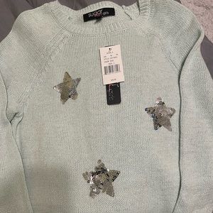 Kohls, NWT, Girls large sweater, smoke free home